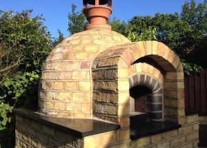 Brick built BBQ